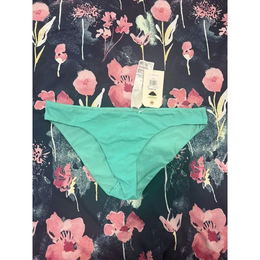 Billabong Womens Aloha Lowrider Bikini Bottom Medium Tropic Shore NWT